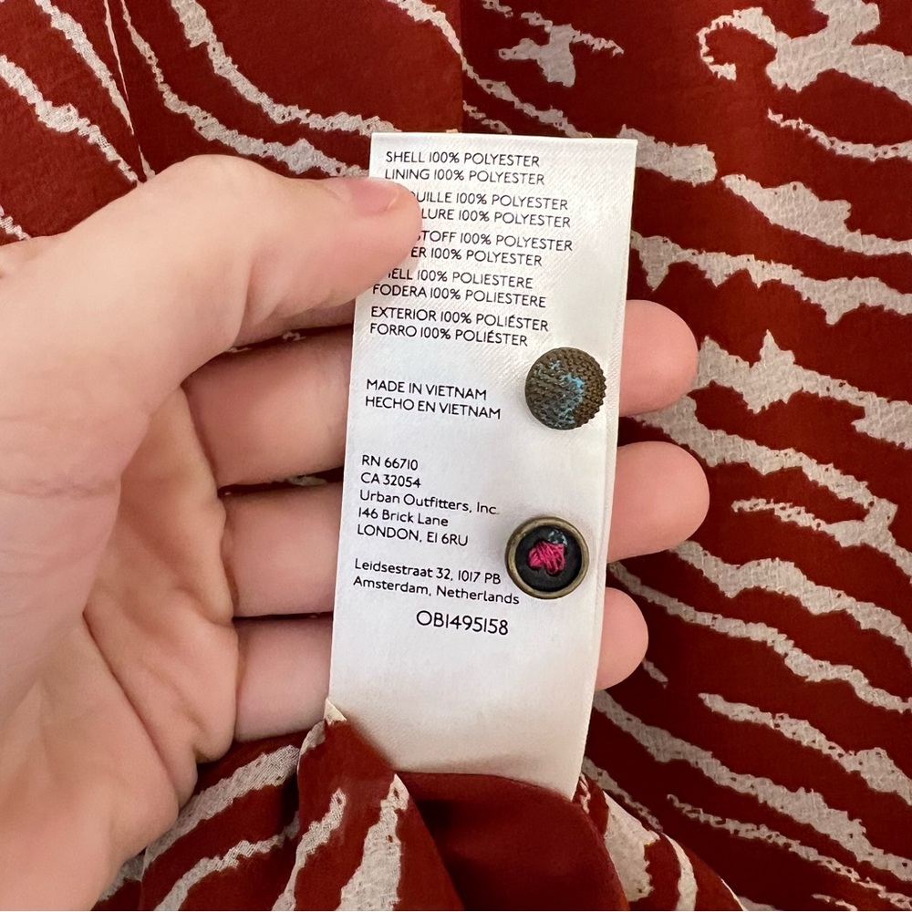 Anthropologie Pattern Long Sleeve Blouse - Picture 9 of 9